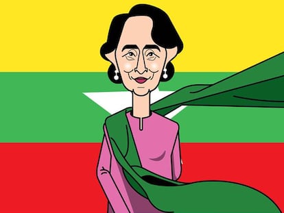 Aung San Suu Kyi, símbolo de la lucha democrática en Myanmar