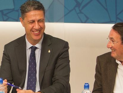El alcalde de Badalona, Xavier Garcia Albiol, con su 'número dos' en el PP, Ramón Riera, en 2016.