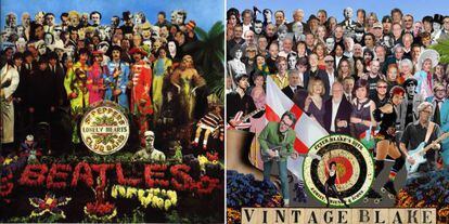 La portada original del &#039;Sgt. Pepper&#039;s Lonely Hearts Club&#039; junto a la nueva