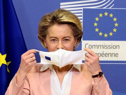 La presidenta de la Comisión Europea, Ursula von der Leyen, en una imagen tomada en Bruselas el 18 de enero.