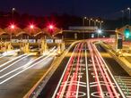 Una de las zonas de cobro de peaje de la autopista AP-7, operada por Acesa.