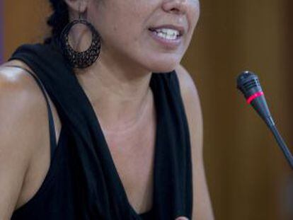 Teresa Rodríguez, este jueves en Sevilla