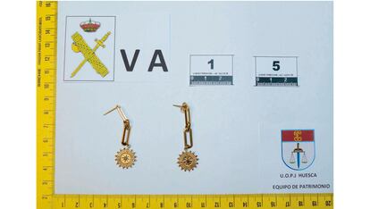 Joyas incautada spor la Guardia CIvil en el norte de España el 12/01/2024