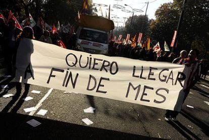 Manifestación realizada en Madrid, en diciembre de 2009.