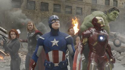 Fotograma de la primera película de la serie 'Los Vengadores'.
