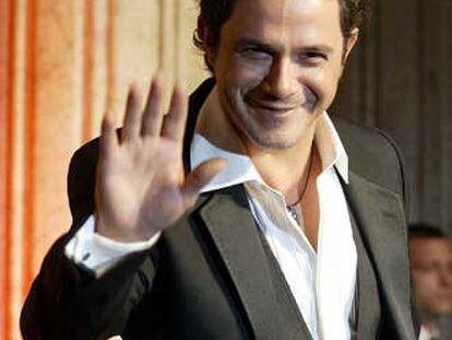 Alejandro Sanz, ayer en el Círculo de Bellas Artes.