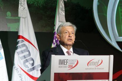 El candidato de Morena a la presidencia de M&eacute;xico, Andr&eacute;s Manuel L&oacute;pez Obrador.