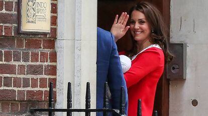 Kate Middleton, el 23 abril, el día que nació su hijo Luis.
