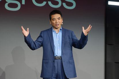 El empresario chino Eric Yuan, en San Francisco, California, el pasado septiembre.