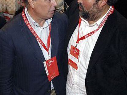 Pachi Vázquez (izquierda) y Francisco Caamaño