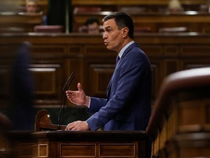 Comparecencia de Pedro Sánchez en el Congreso, el pasado 8 de junio.