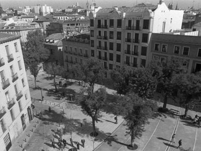 La madrileña Plaza de la Paja en 1997.