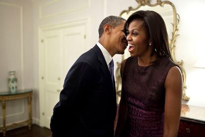 21 de septiembre de 2011. La primera dama y Obama en el Waldorf Astoria.