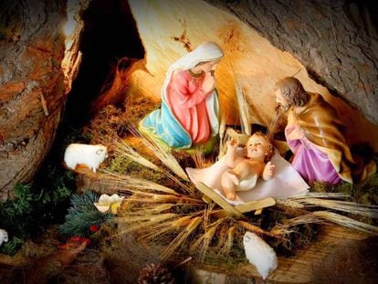 Imagen de un bel&eacute;n que representa el nacimiento de Jes&uacute;s.