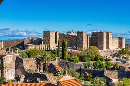 Vista del castillo de Trujillo, en la provincia de Cáceres.