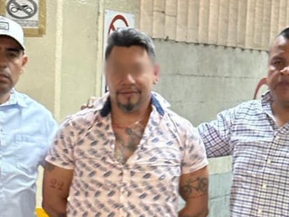 Fernando Medina al ser detenido en San Luis Potosí.