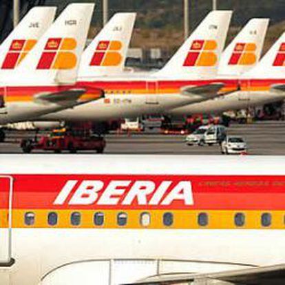 Aviones de la flota de Iberia.