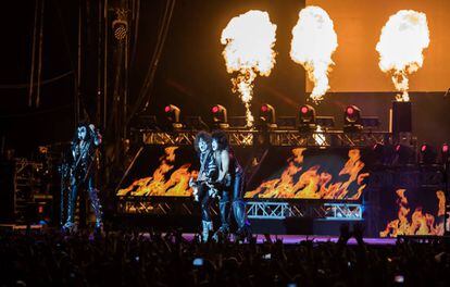 Actuacion de Kiss en el Resurrection Fest en Viveiro.