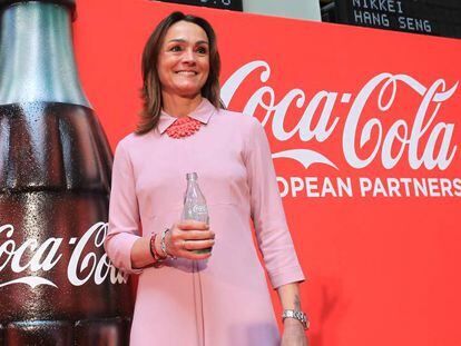 La presidenta de Coca-Cola European Partners, Sol Daurella, en la salida a Bolsa de la compañía en 2017.