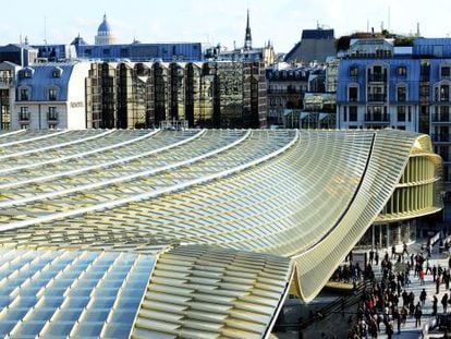 La Canopée, del arquitecto Patrick Berger, nueva cubierta del Forum des Halles, en París.