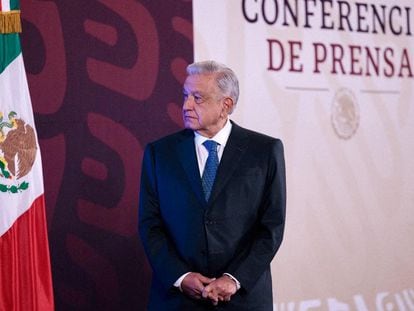 López Obrador durante una conferencia de prensa, el 31 de enero.