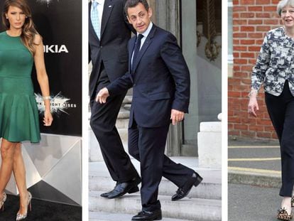 Melania Trump, Nicolas Sarkozy y Theresa May.