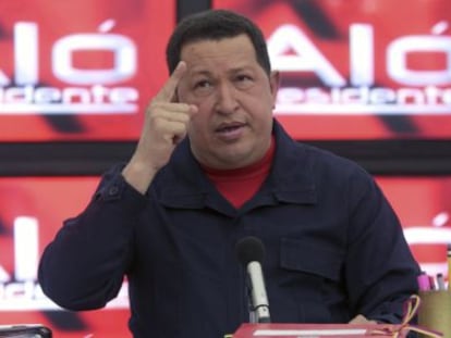 Hugo Ch&aacute;vez, en su programa de televisi&oacute;n.