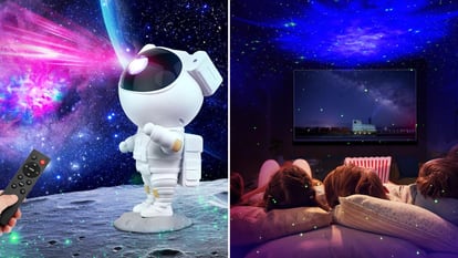 Article from EL PAÍS Showcase that describes the functions of the best-selling astronaut-galaxy projector on Amazon.