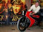 Spain's motorcycling legend Nieto poses during photocall in Madrid