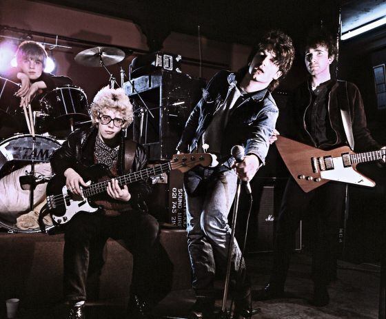 Los entonces jóvenes rockeros en una fotografía de 1979.