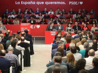 Comite Federal del PSOE presidido por su Secretario General, Pedro Sanchez.