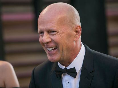 El actor Bruce Willis, en la gala de los Oscar de 2014.