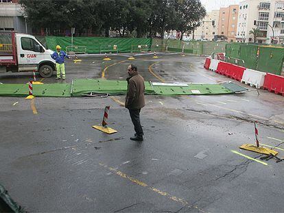 Socavón en Sevilla