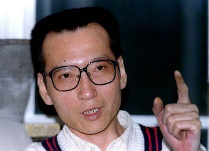 Liu Xaobo, durant una entrevista el 1995.