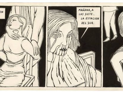 El Tacón Cubano en 'María', una historieta publicada en 'El Víbora' en 1980.