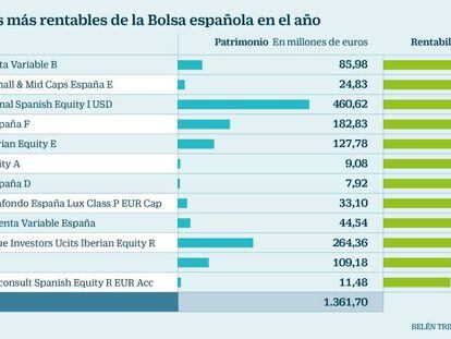 5.000 millones en fondos de la Bolsa española esquivan las caídas del Ibex en el año