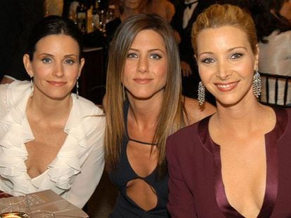 Courtney Cox, Jennifer Aniston y Lisa Kudrow, en un reciente encuentro.