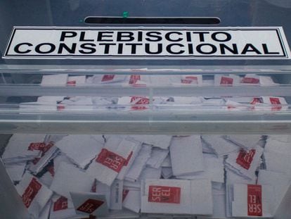 votos durante el plebiscito constitucional de Chile