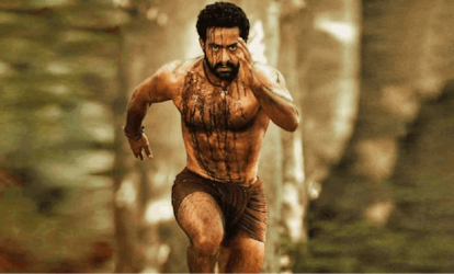 N. T. Rama Rao junior, como Komaram Bheem en 'RRR'.