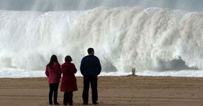 Playa de Meco, cerca de Lisboa, donde murieron los seis j&oacute;venes.