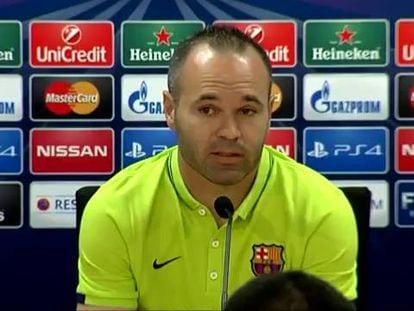 Iniesta: "No se me pasa por la cabeza no estar el sábado".