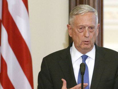 Jim Mattis, el secretario de Defensa.