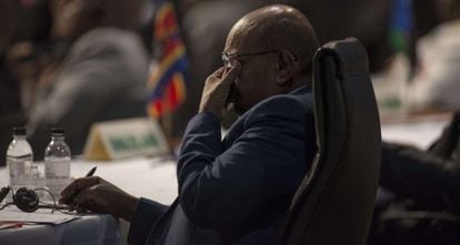 Bashir, en la cumbre de la Unión Africana, el pasado domingo.