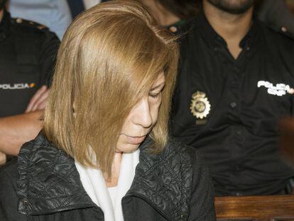 La expresidenta del Parlamento de Baleares, Maria Antònia Munar, durante el juicio.