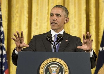 Barack Obama, este miércoles en la Casa Blanca.