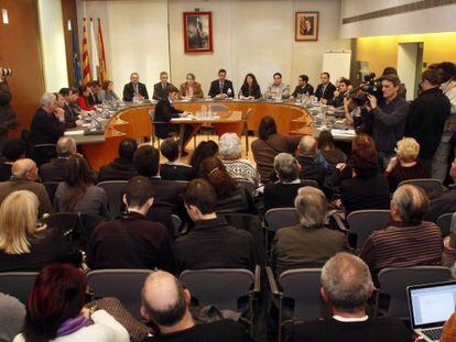 Marc Fuertes, de Millor, denunci&oacute; el presunto trato de favor en el pleno extraordinario de ayer.