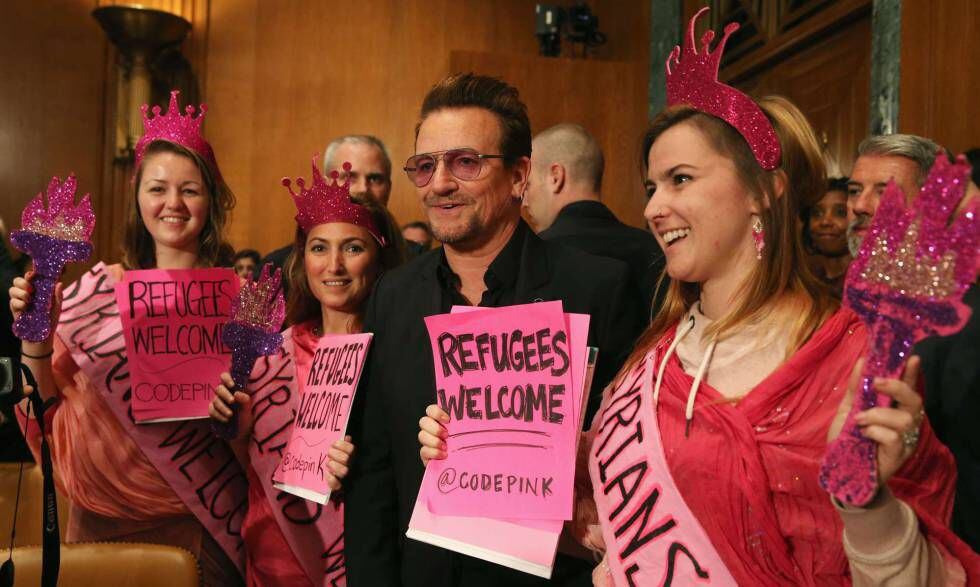 Bono en el Senado de EE UU.