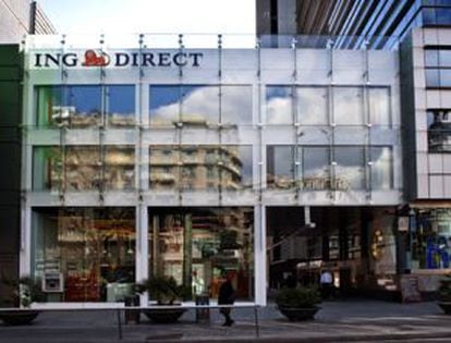 La oficina de ING en la Avenida Diagonal de Barcelona.
