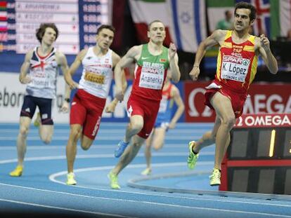 Kevin L&oacute;pez, en la semifinal de 800.