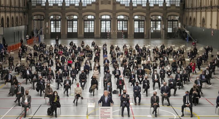 La reunión de más de 300 empresarios de este jueves en Barcelona.